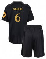 Real Madrid Nacho Fernandez #6 Kolmaspaita Lasten 2023-24 Lyhythihainen (+ shortsit)